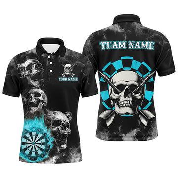 Personalized Blue Darts Smoke Skull Men Dart Custom Darts Board Fire Flame Dart Team
