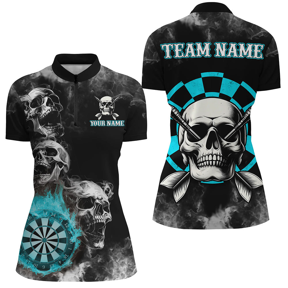 Personalized Blue Darts Smoke Skull Men Dart Custom Darts Board Fire Flame Dart Team