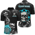 Personalized Blue Darts Smoke Skull Men Dart Custom Darts Board Fire Flame Dart Team