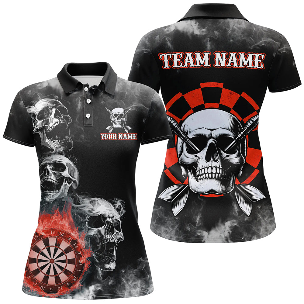 Personalized Red Darts Smoke Skull Men Dart Custom Darts Board Fire Flame Dart Team