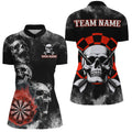 Personalized Red Darts Smoke Skull Men Dart Custom Darts Board Fire Flame Dart Team