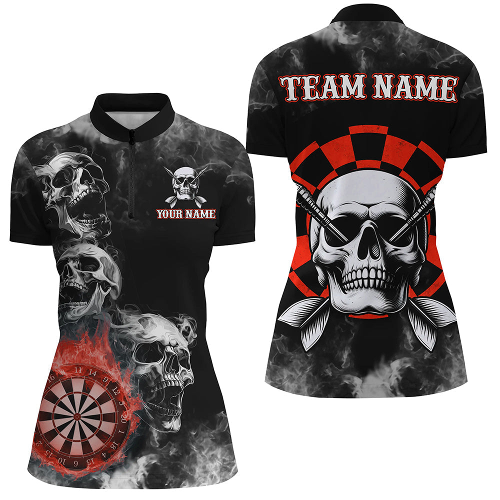 Personalized Red Darts Smoke Skull Men Dart Custom Darts Board Fire Flame Dart Team