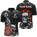 Personalized Red Darts Smoke Skull Men Dart Custom Darts Board Fire Flame Dart Team