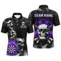 Personalized Purple Darts Smoke Skull Men Dart Custom Dart Board Fire Flame Dart Team