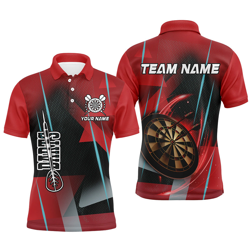 Personalized 3D All Over Print Darts and Quarter-Zip Custom Red Darts Team