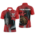 Personalized 3D All Over Print Darts and Quarter-Zip Custom Red Darts Team