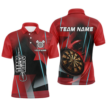 Personalized 3D All Over Print Darts and Quarter-Zip Custom Red Darts Team