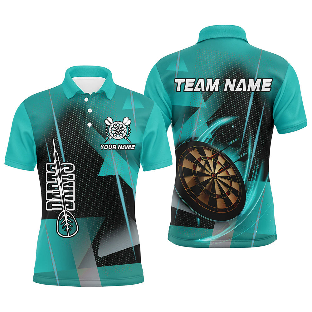 Personalized Darts and Quarter-Zip 3D Printed Custom Turquoise Darts Team