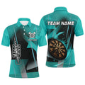 Personalized Darts and Quarter-Zip 3D Printed Custom Turquoise Darts Team