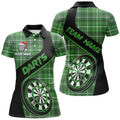 Personalized Green Plaid Pattern Christmas Dart Custom Dart Team Dart Gift