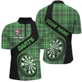 Personalized Green Plaid Pattern Christmas Dart Custom Dart Team Dart Gift
