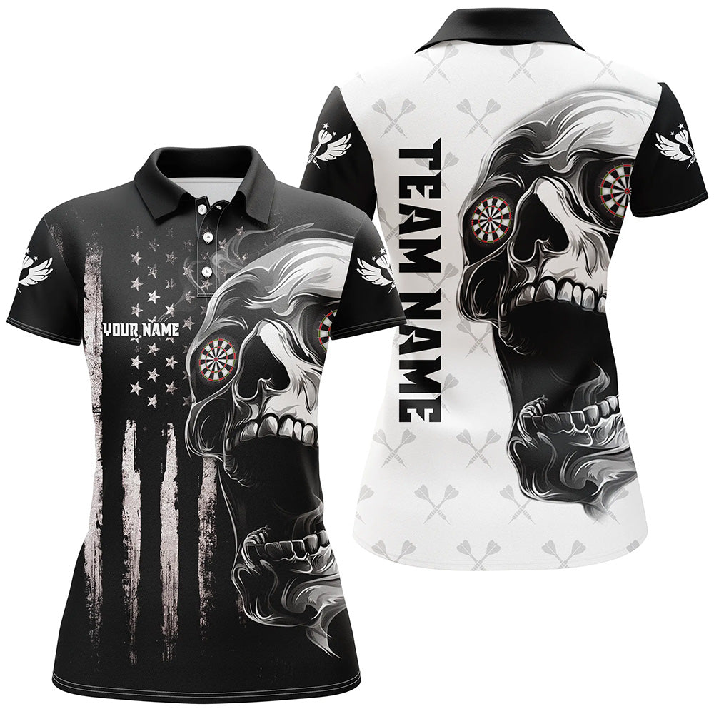 Black White Retro US Flag Skull Darts and Custom Darts Darts