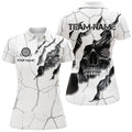 Personalized Skull White Grunge Darts And Quarter-Zip Custom Dart Team