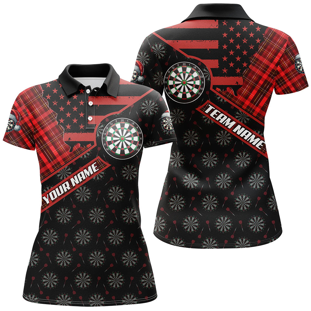 Red Darts Christmas American Flag Pattern Custom Dart, Xmas Dart Dart Gifts