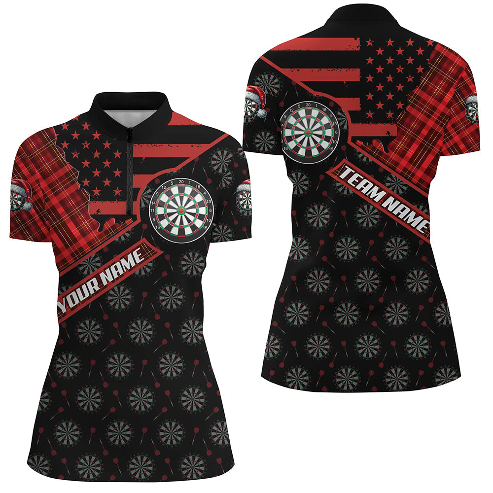 Red Darts Christmas American Flag Pattern Custom Dart, Xmas Dart Dart Gifts