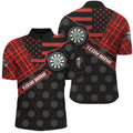 Red Darts Christmas American Flag Pattern Custom Dart, Xmas Dart Dart Gifts