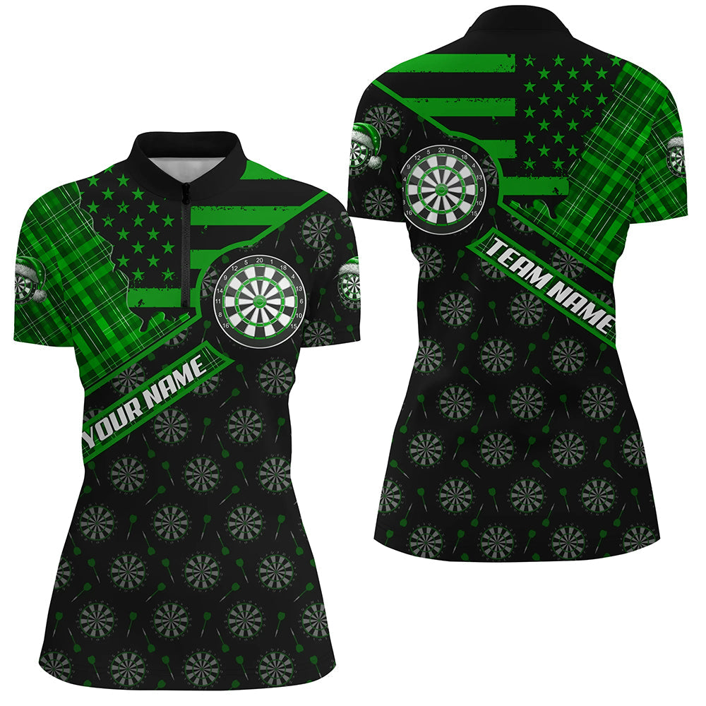 Green Darts Christmas American Flag Pattern Custom Dart Xmas Dart Dart Gift