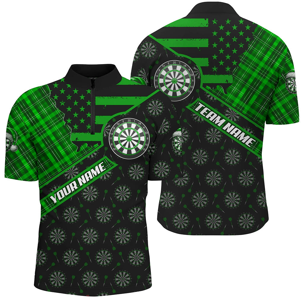 Green Darts Christmas American Flag Pattern Custom Dart Xmas Dart Dart Gift