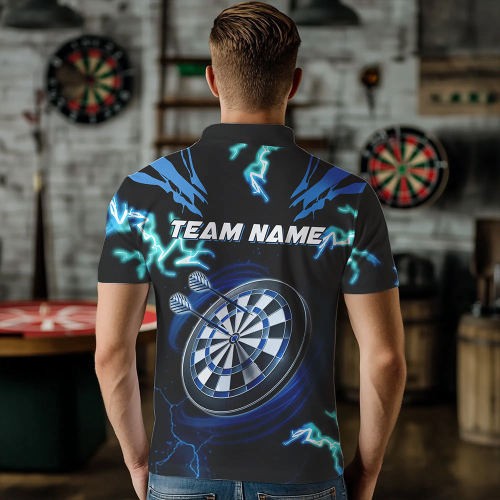 Personalized Blue 3D Tiger Thunder Lightning Dart Custom Darts League