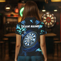 Personalized Blue 3D Tiger Thunder Lightning Dart Custom Darts League