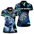 Personalized Blue 3D Tiger Thunder Lightning Dart Custom Darts League
