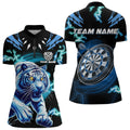 Personalized Blue 3D Tiger Thunder Lightning Dart Custom Darts League