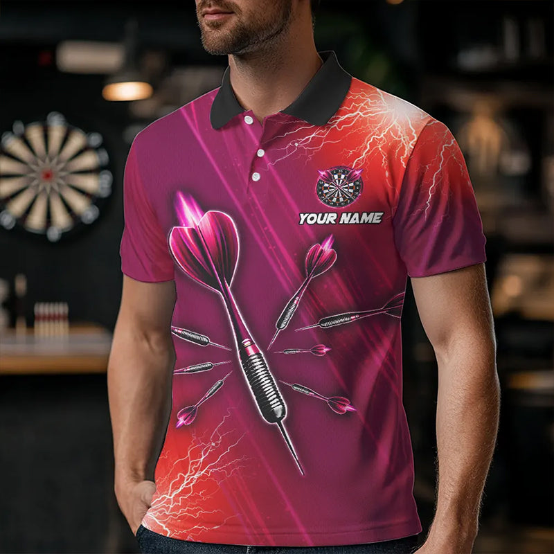 Red Thunder Lightning Light Darts and Custom Darts Darts