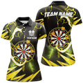 Personalized Yellow Dart Board Thunder Lightning Dart Custom Dart Team