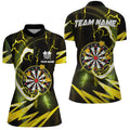 Personalized Yellow Dart Board Thunder Lightning Dart Custom Dart Team