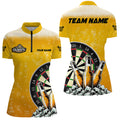 Personalized Yellow Darts And Beer and Quarter-Zip Custom Drinking Darts