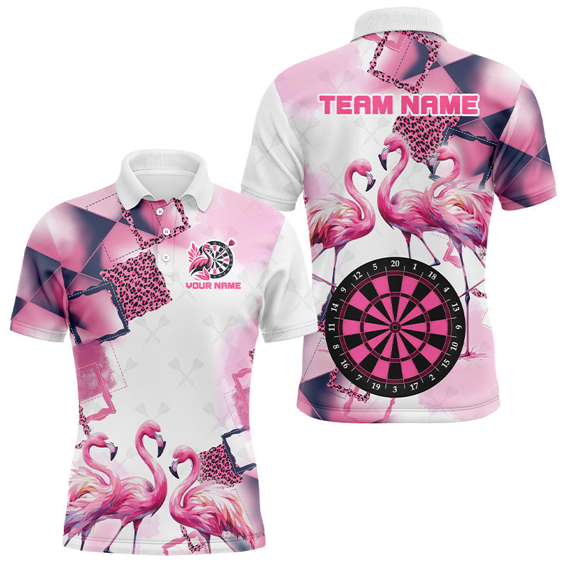 Pink Argyle Flamingo Custom Name Darts, Darts, Unique Darts Gift Apparel