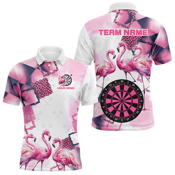 Pink Argyle Flamingo Custom Name Darts, Darts, Unique Darts Gift Apparel