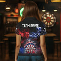 Personalized Dartboard American Flag Smoke Dart Custom Patriotic Team Darts