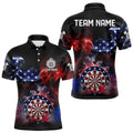 Personalized Dartboard American Flag Smoke Dart Custom Patriotic Team Darts