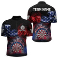 Personalized Dartboard American Flag Smoke Dart Custom Patriotic Team Darts