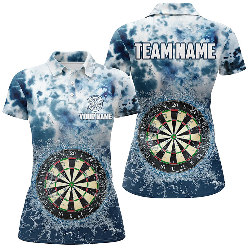 Personalized Darts Board In Water 3D Men Dart Quarter-Zip Custom Darts Team