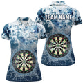 Personalized Darts Board In Water 3D Men Dart Quarter-Zip Custom Darts Team