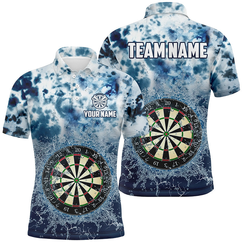 Personalized Darts Board In Water 3D Men Dart Quarter-Zip Custom Darts Team