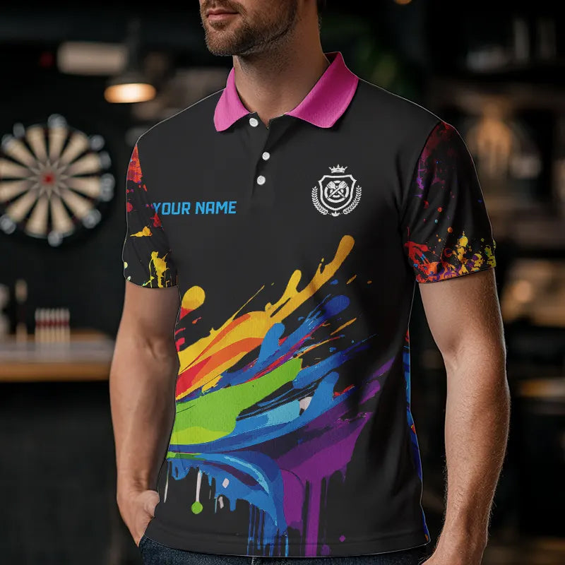 Funny Dartboards Colorful Paint Splash Dart Custom and Darts