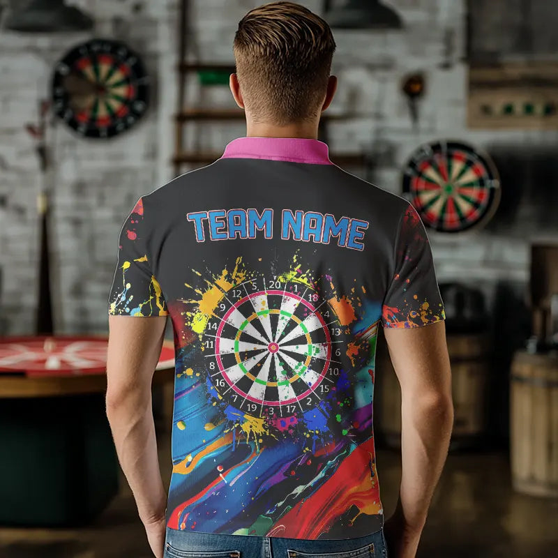 Funny Dartboards Colorful Paint Splash Dart Custom and Darts