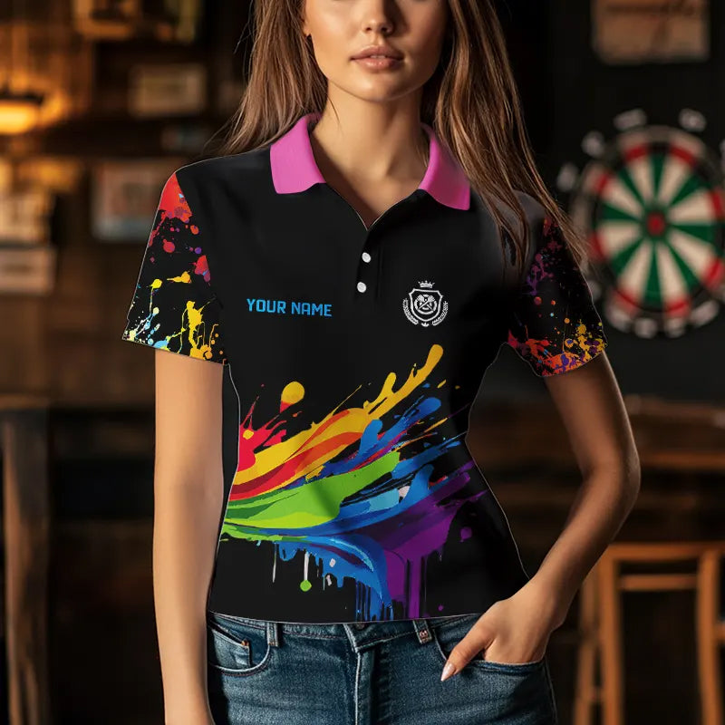 Funny Dartboards Colorful Paint Splash Dart Custom and Darts