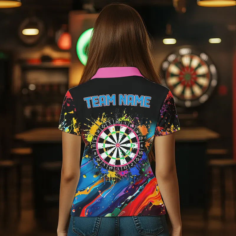 Funny Dartboards Colorful Paint Splash Dart Custom and Darts