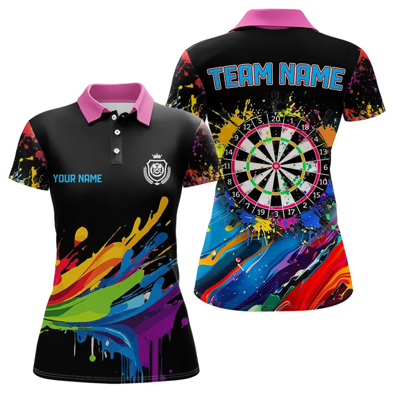Funny Dartboards Colorful Paint Splash Dart Custom and Darts