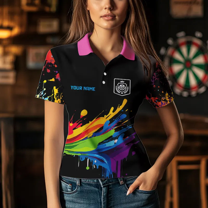 Funny Dartboards Colorful Paint Splash Dart Custom and Darts