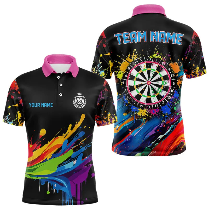 Funny Dartboards Colorful Paint Splash Dart Custom and Darts