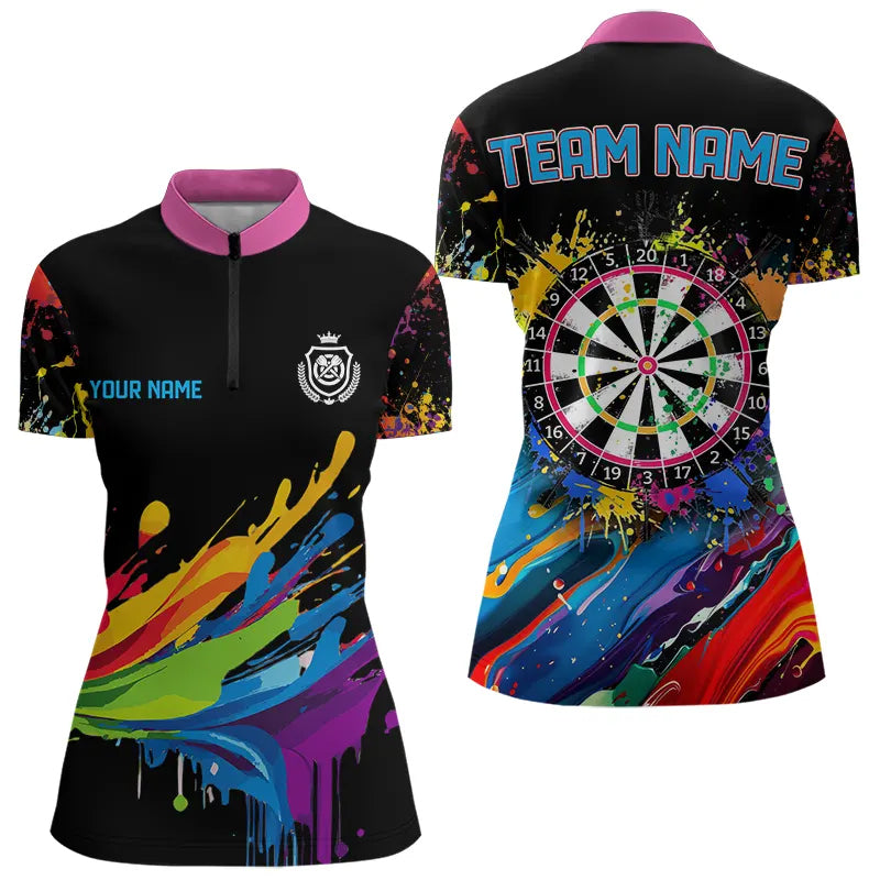 Funny Dartboards Colorful Paint Splash Dart Custom and Darts