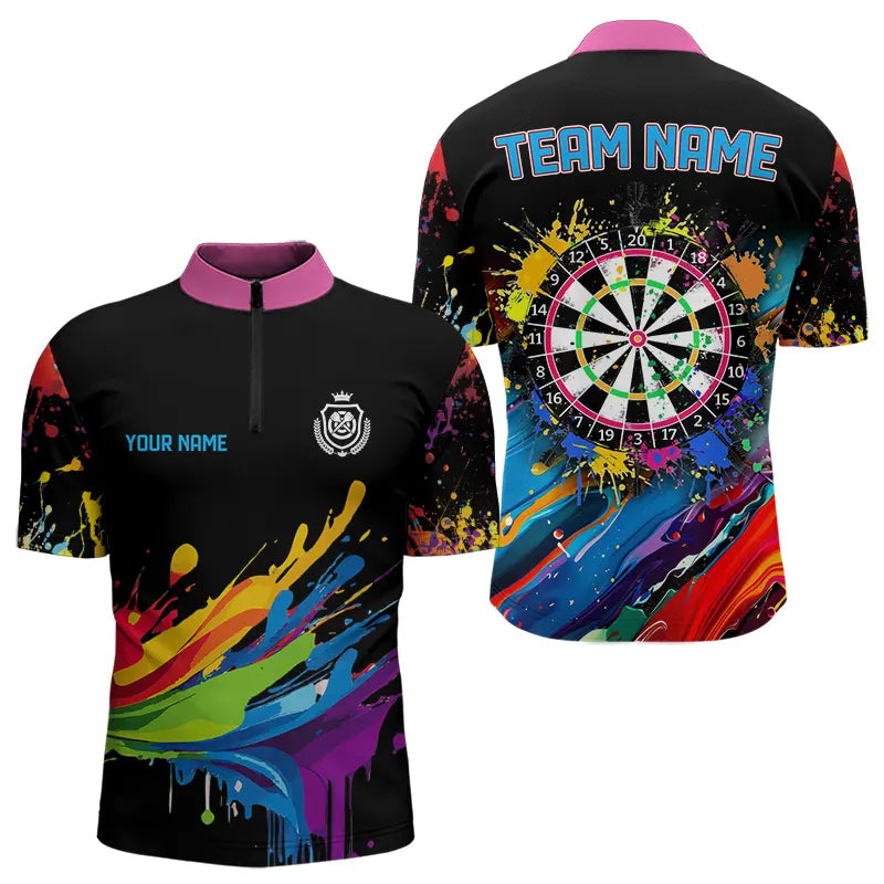 Funny Dartboards Colorful Paint Splash Dart Custom and Darts