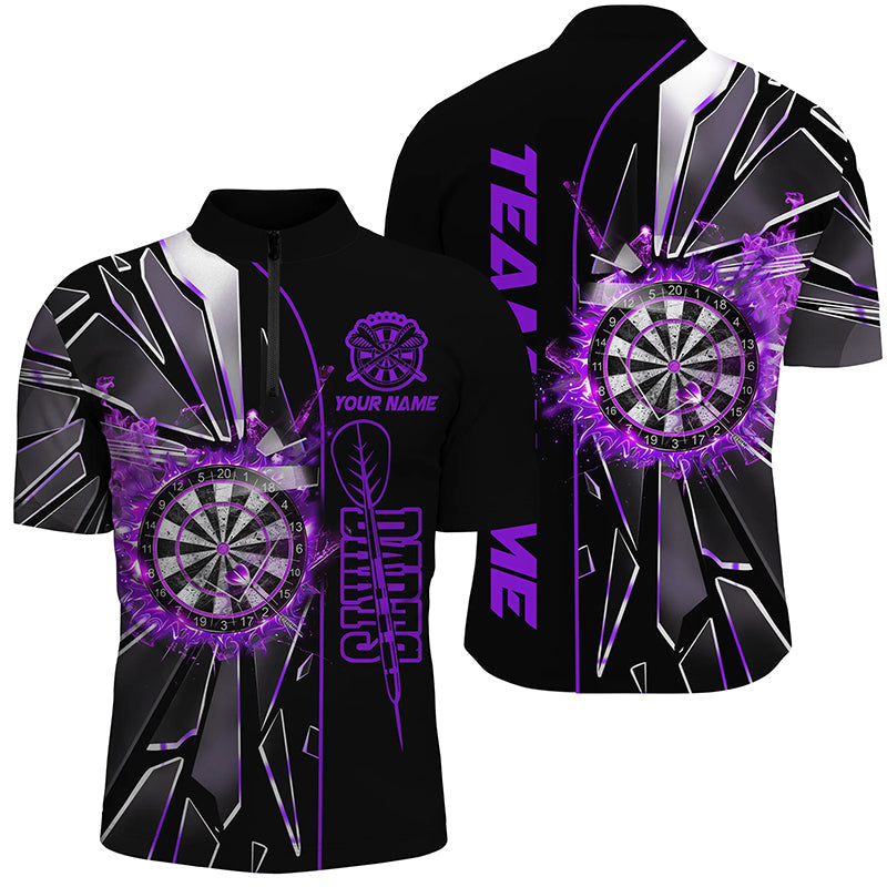 Personalized Purple Break Glass 3D Darts Custom Dart League Best Darts