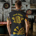 Yellow Golden Darts Tie Dye and Custom Dart Glowing Dart