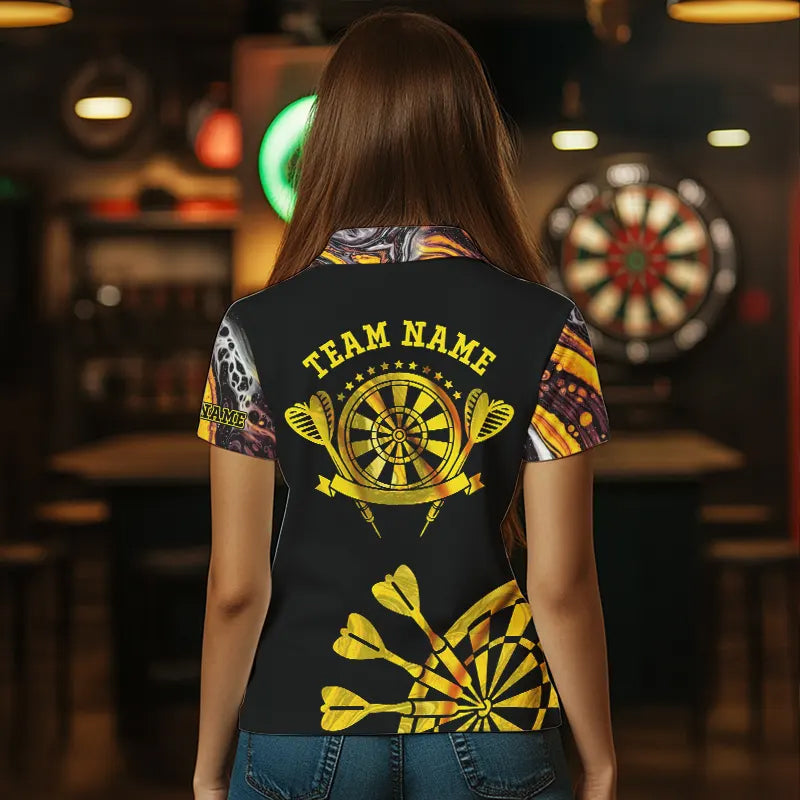 Yellow Golden Darts Tie Dye and Custom Dart Glowing Dart